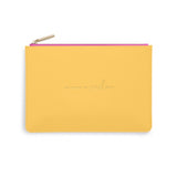 COLOR POP PERFECT POUCH •DREAMING OF SUNSHINE• -OCHRE/FUCHSIA