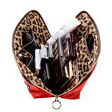 SIGNATURE MAKEUP BAG-CANDY APPLE RED/LEOPARD