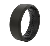 EDGE BLACK/BLACK SILICONE RINGS