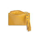 SOPHIA TASSEL COIN/CARD PURSE-OCHRE