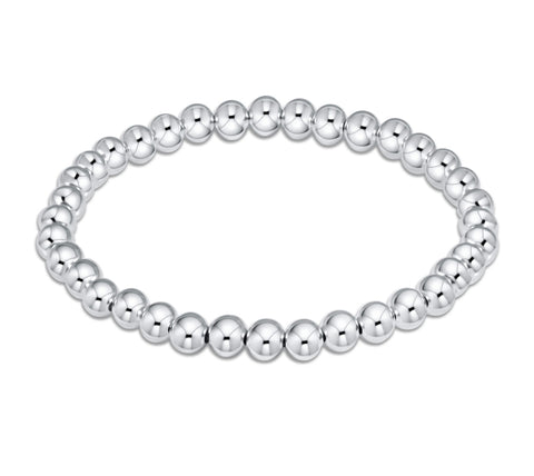 BRACELET-CLASSIC STERLING  5MM BEAD