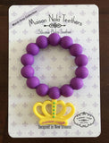 TEETHER- SILICONE CROWN RING SOLID