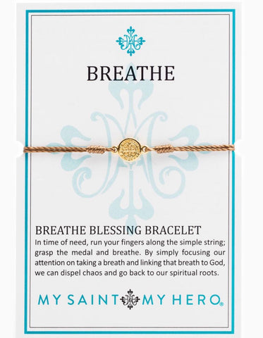 BREATHE- BRACELET -GOLD WITH TAUPE
