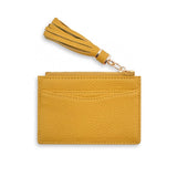 SOPHIA TASSEL COIN/CARD PURSE-OCHRE