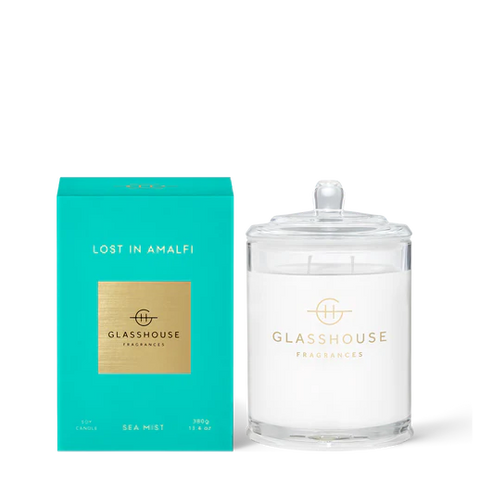 380G CANDLE-LOST IN AMALFI SEA MIST 13.4oz Triple Scented Soy Candle