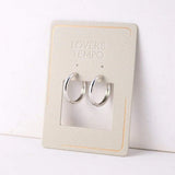 EAR-BEA 20MM HOOP SILVER