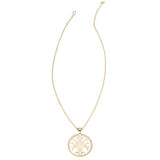 NECKLACE-LOGO PENDANT GOLD