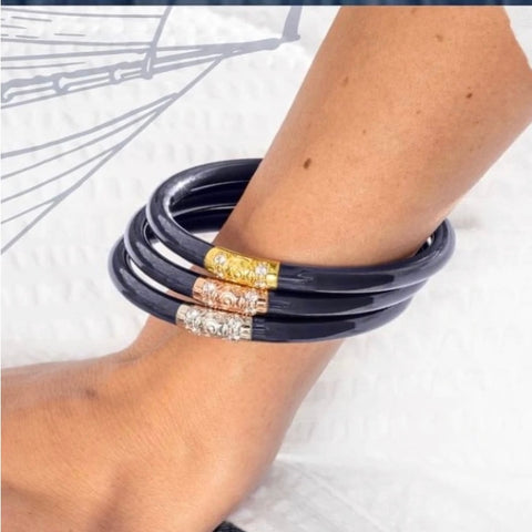 BUDHAGIRL BANGLES-SET/3 KINGS NAVY