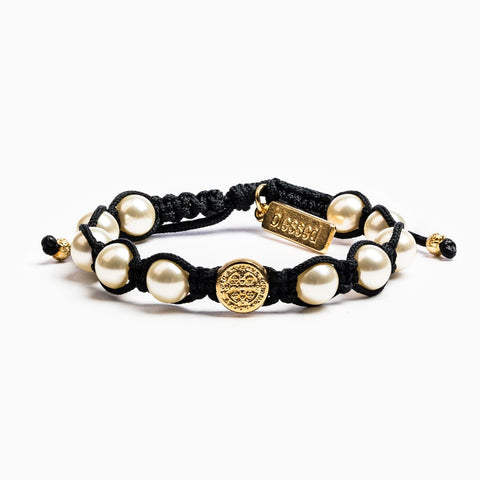 BENEDICTINE PEARL BRACELET -GOLD PEARL-GOLD