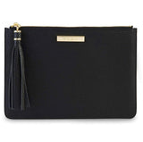 TASSEL POUCH-BLACK