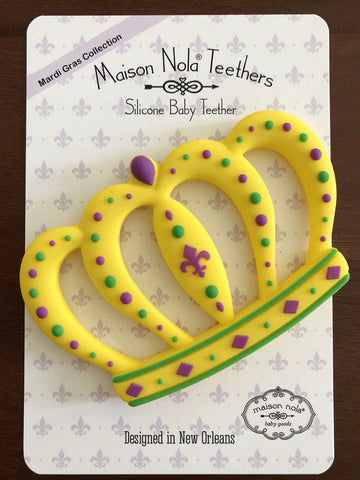 TEETHER- SILICONE BIG CROWN SOLID