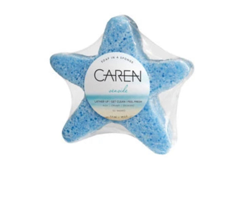 SHOWER SPONGE-SEASIDE BLUE STARFISH