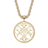 NECKLACE-LOGO PENDANT GOLD