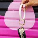 BIG O KEY RING-RESIN-MARSHMELLO