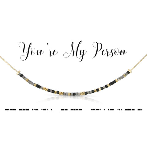 DOT & DASH-NECKLACE-YOU'RE MY PERSON