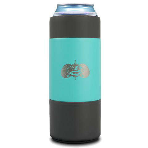 TOADFISH-NON TIPPING SLIM CAN COOLER -TEAL