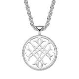 NECKLACE-LOGO PENDANT SILVER