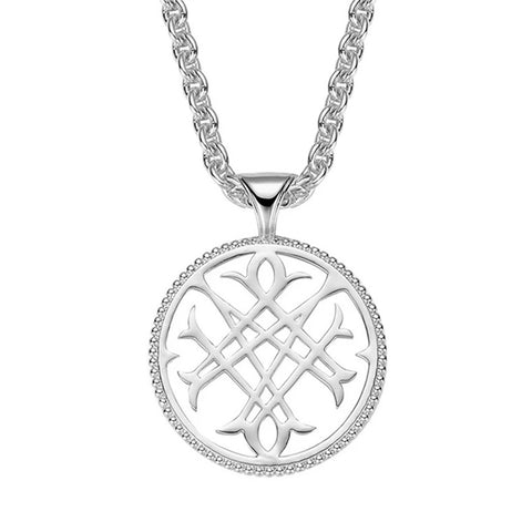 NECKLACE-LOGO PENDANT SILVER