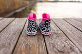 BUOY BOOT-KIDS-PINK CHEETAH