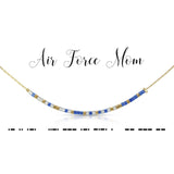 DOT & DASH-NECKLACE AIR FORCE MOM