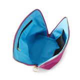 VACATIONER  MAKEUP BAG-ELECTRIC PINK/TEAL