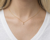 16"NECKLACE GOLD-RESPECT CHARM