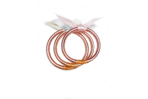 SINGLE BABY ALL WEATHER BANGLE ROSE GOLD